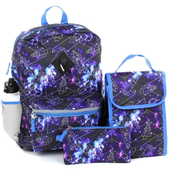 Reboot Other - Boys Space 5-Piece Backpack Set. 16"